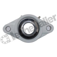 UCFL204SS/324120 PALIER RESINE BLANC AVEC RLT INOX