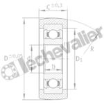 KLRU12X35X12-2Z-HLW GALET INA