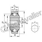 SKE17-204-KRR-B ROULEMENT INA